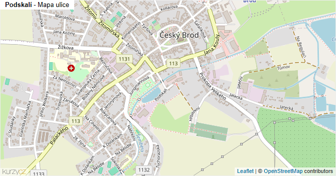 Podskalí - mapa ulice
