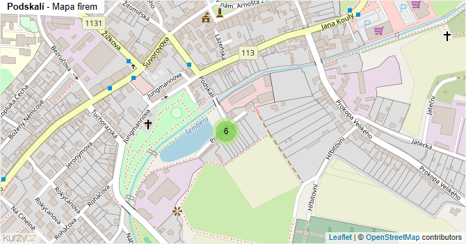 Podskalí - mapa firem