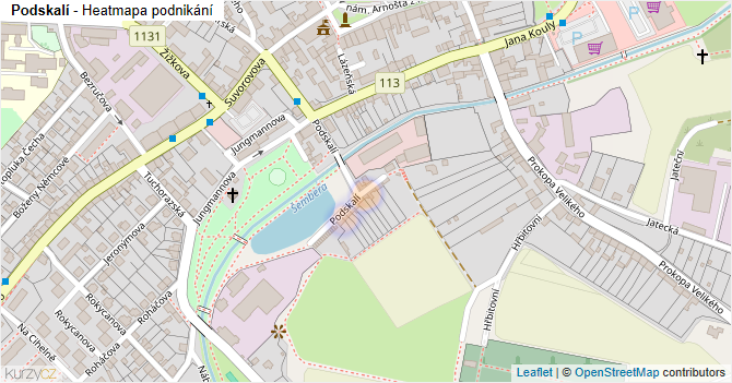 Podskalí - mapa podnikání
