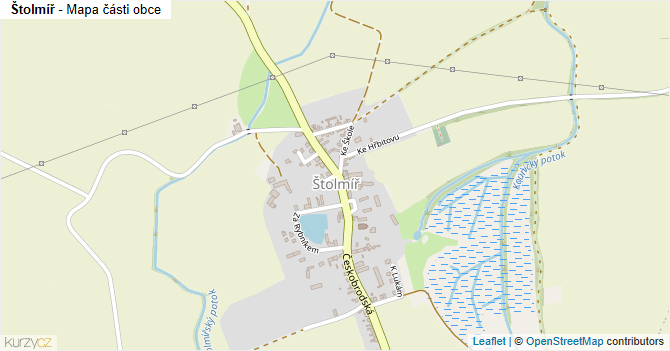 Štolmíř - mapa části obce