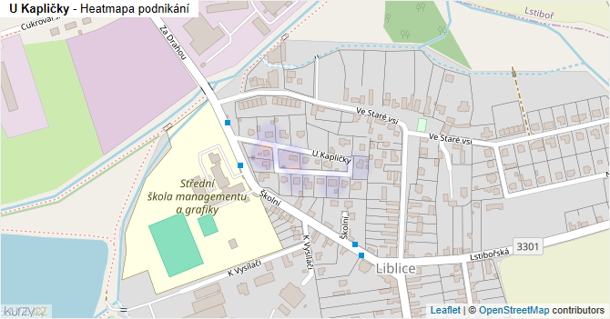 U Kapličky - mapa podnikání