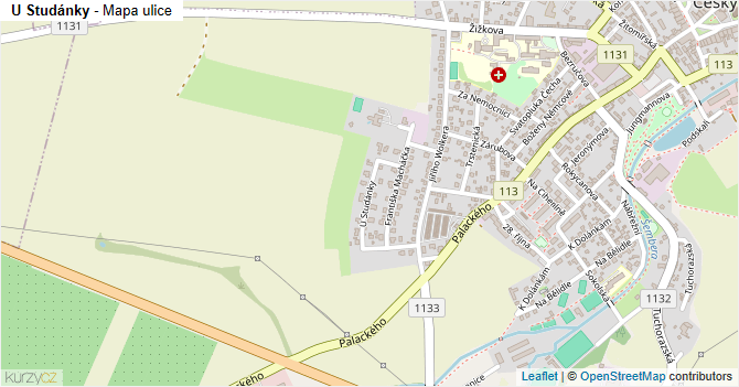 U Studánky - mapa ulice