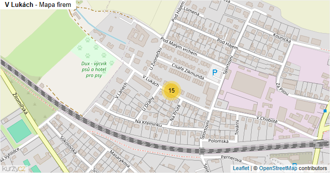 V Lukách - mapa firem
