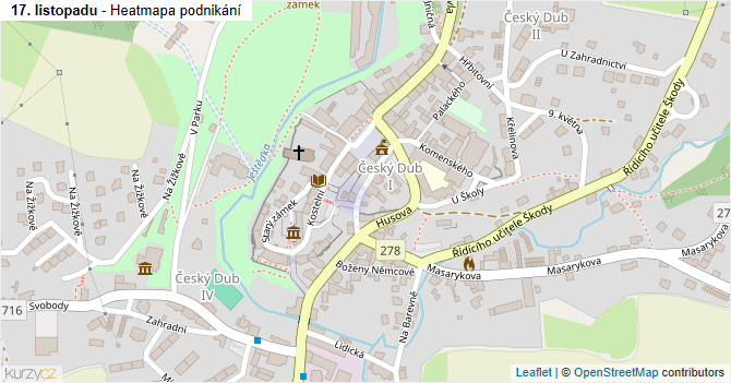 17. listopadu - mapa podnikání
