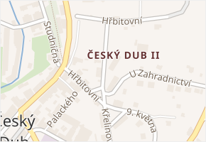 Hřbitovní v obci Český Dub - mapa ulice