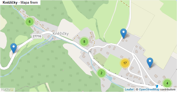 Kněžičky - mapa firem