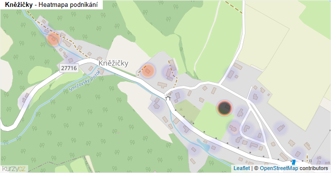Kněžičky - mapa podnikání