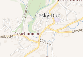 Kostelní v obci Český Dub - mapa ulice