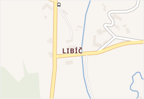 Libíč v obci Český Dub - mapa části obce