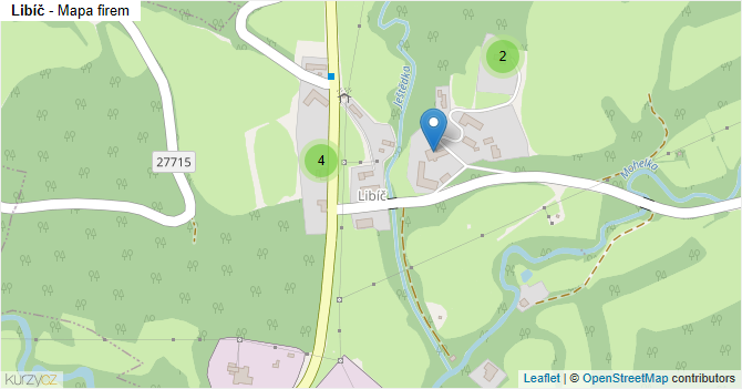 Libíč - mapa firem