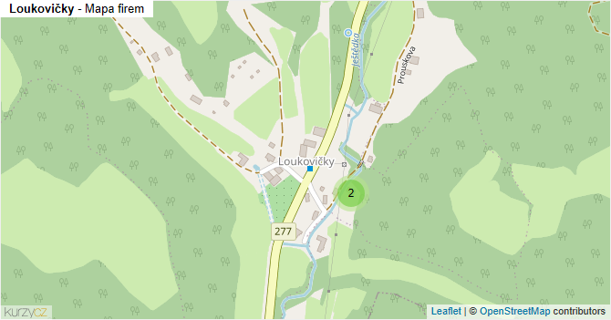 Loukovičky - mapa firem