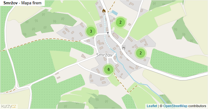 Smržov - mapa firem