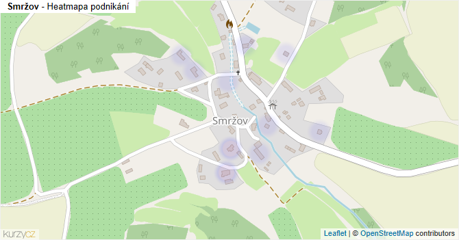 Smržov - mapa podnikání