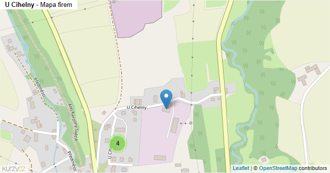 U Cihelny - mapa firem