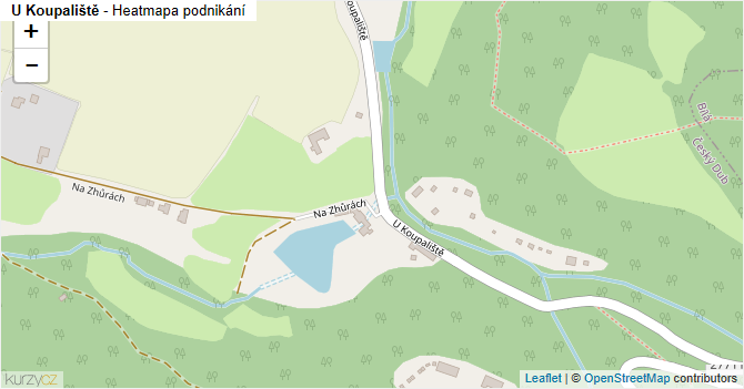U Koupaliště - mapa podnikání