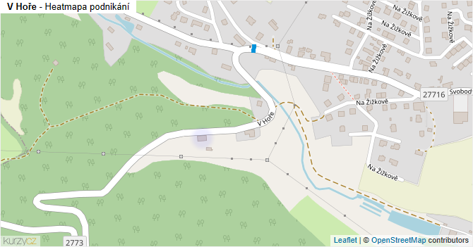 V Hoře - mapa podnikání