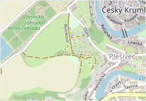 Bylinková v obci Český Krumlov - mapa ulice