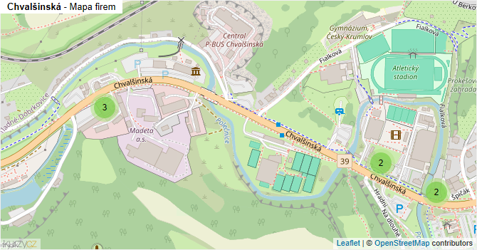 Chvalšinská - mapa firem