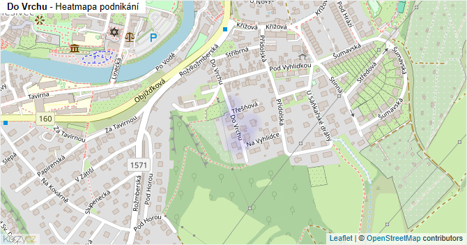 Do Vrchu - mapa podnikání