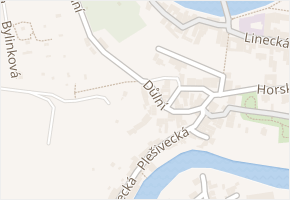 Důlní v obci Český Krumlov - mapa ulice