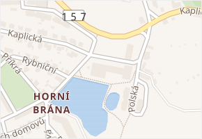 Kaplická v obci Český Krumlov - mapa ulice