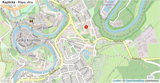 Kaplická - mapa ulice
