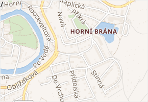 Křížová v obci Český Krumlov - mapa ulice