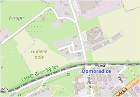 Na Lhotkách v obci Český Krumlov - mapa ulice