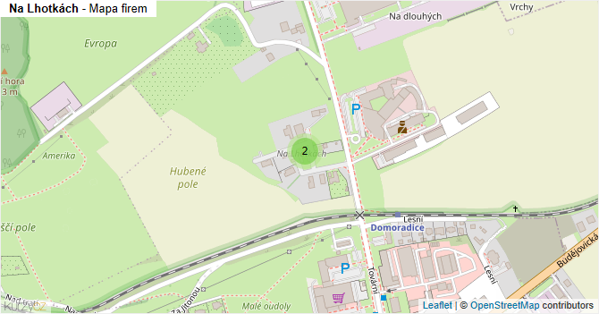 Na Lhotkách - mapa firem