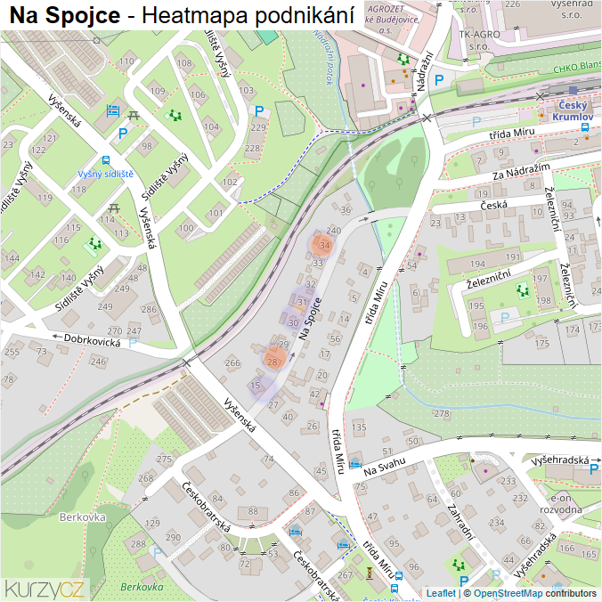 Mapa Na Spojce - Firmy v ulici.