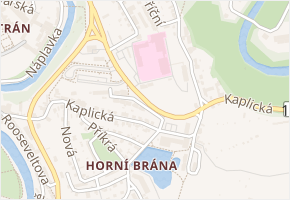 Nemocniční v obci Český Krumlov - mapa ulice