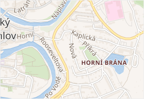 Nová v obci Český Krumlov - mapa ulice