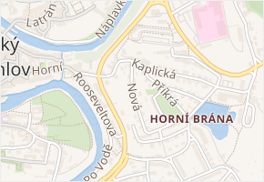Nové město v obci Český Krumlov - mapa ulice