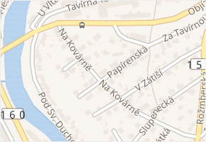 Papírenská v obci Český Krumlov - mapa ulice