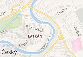 Pivovarská v obci Český Krumlov - mapa ulice