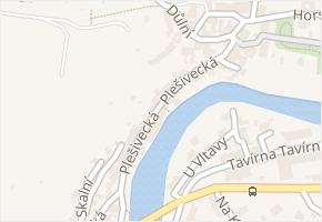 Plešivecká v obci Český Krumlov - mapa ulice