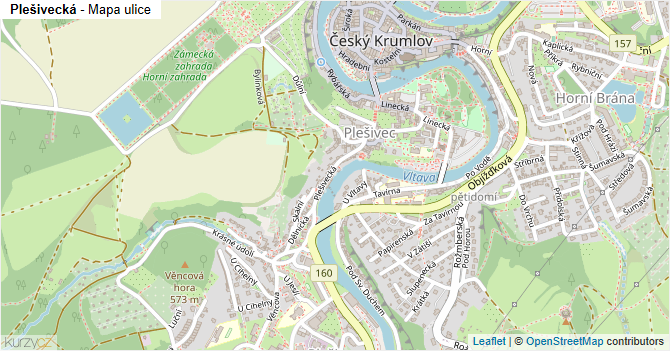 Plešivecká - mapa ulice