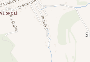 Potoční v obci Český Krumlov - mapa ulice