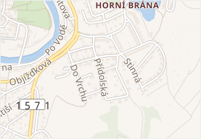 Přídolská v obci Český Krumlov - mapa ulice