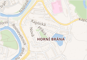 Příkrá v obci Český Krumlov - mapa ulice