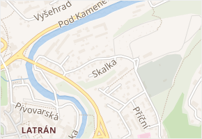 Skalka v obci Český Krumlov - mapa ulice