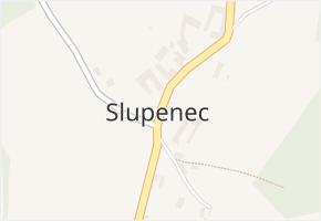 Slupenec v obci Český Krumlov - mapa části obce