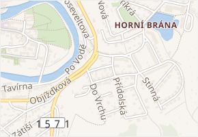 Stříbrná v obci Český Krumlov - mapa ulice