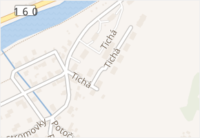 Tichá v obci Český Krumlov - mapa ulice