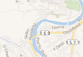 U Vltavy v obci Český Krumlov - mapa ulice
