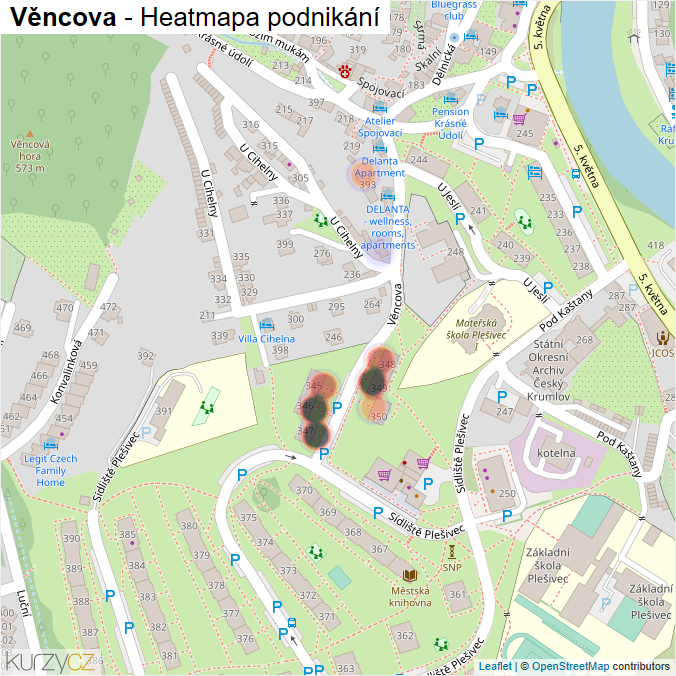 Mapa Věncova - Firmy v ulici.
