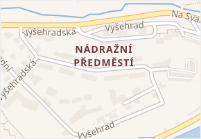Vyšehrad v obci Český Krumlov - mapa ulice