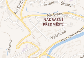 Vyšehradská v obci Český Krumlov - mapa ulice
