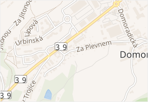 Za Plevnem v obci Český Krumlov - mapa ulice