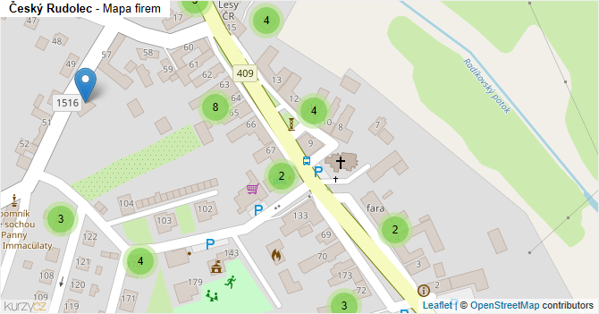 Český Rudolec - mapa firem